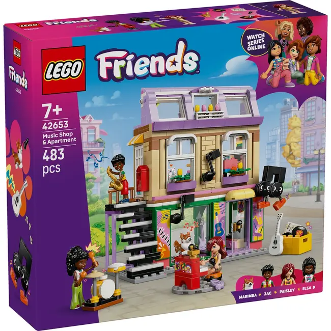LEGO FRIENDS MAGAZIN DE MUZICA SI APARTAMENT 42653 VIVLEGO42653