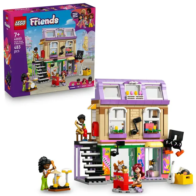 LEGO FRIENDS MAGAZIN DE MUZICA SI APARTAMENT 42653 VIVLEGO42653