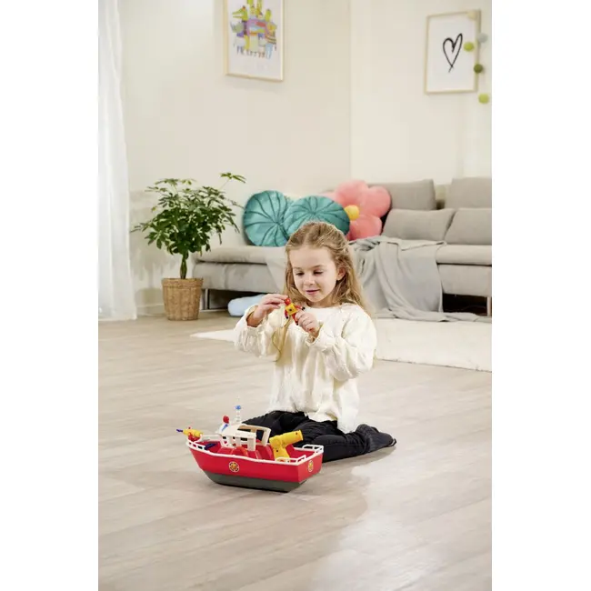 POMPIERUL SAM BARCA DE SALVARE TITAN CU FIGURINA SAM SI ACCESORII VIV109252580038