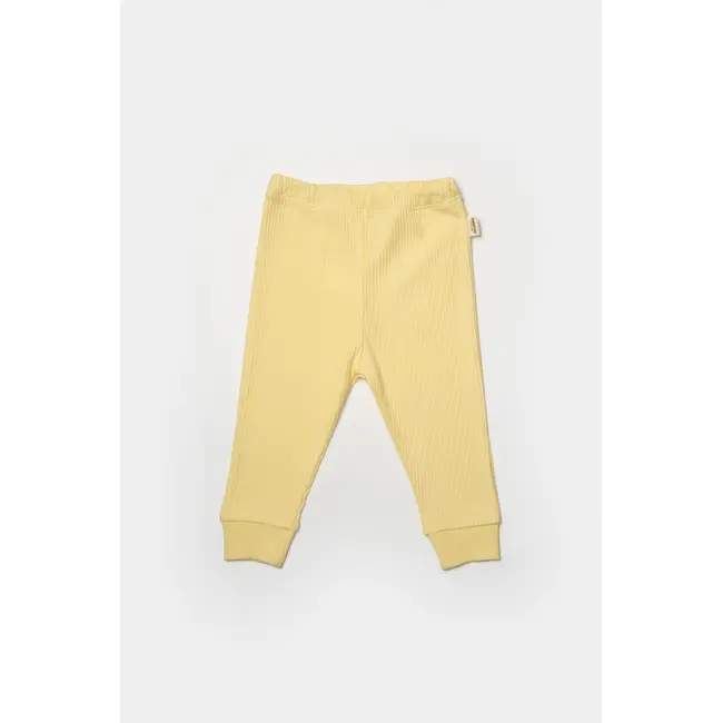 Set 2 pantaloni Bamboo, galben, BabyCosy, 50%bumbac+50% bambus (Marime: 12-18 Luni) JEMBC-CSYB9031-12