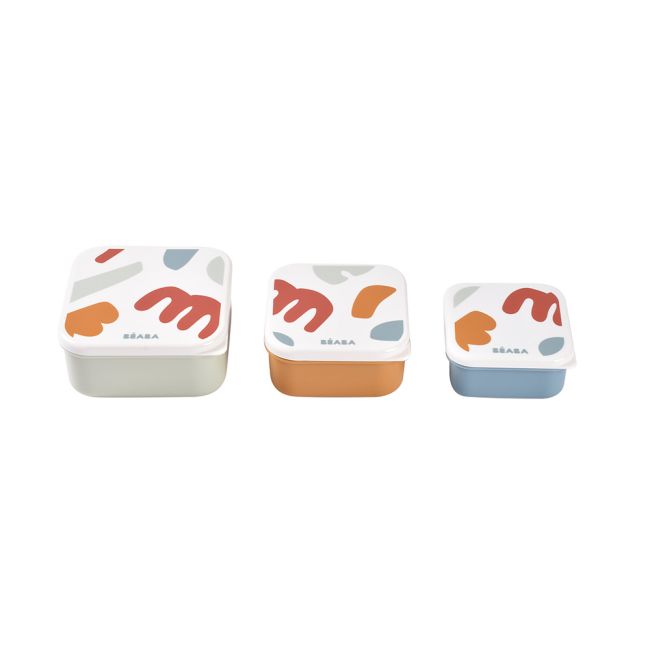 Set 3 caserole pentru gustari  Beaba Playful ERFB913589