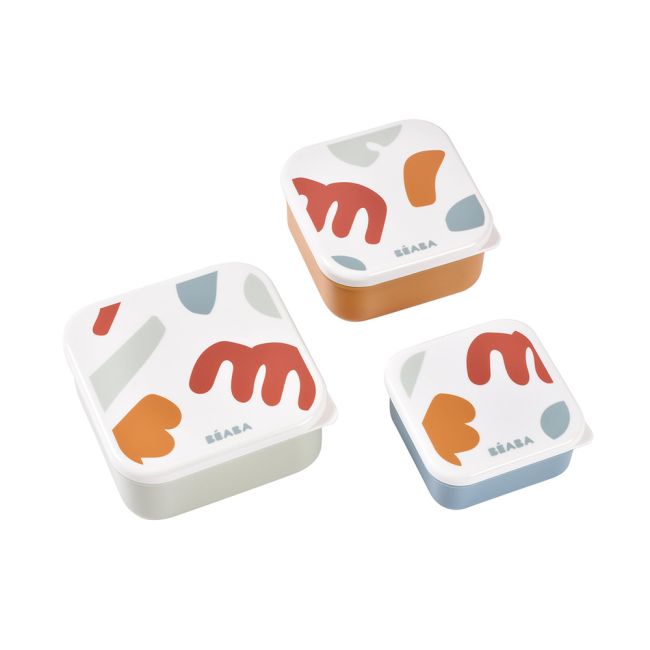 Set 3 caserole pentru gustari  Beaba Playful ERFB913589
