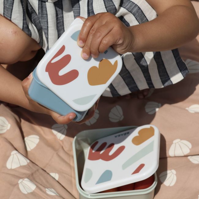 Set 3 caserole pentru gustari  Beaba Playful ERFB913589