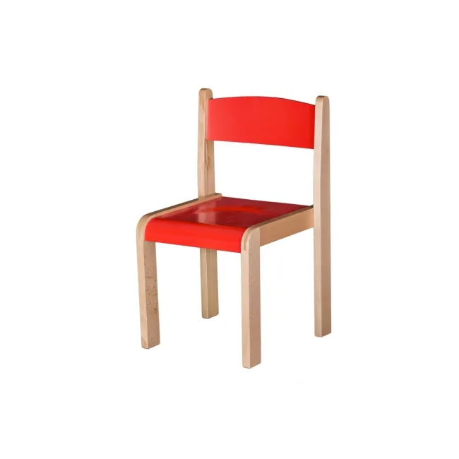 Set masa si 4 scaune gradinita Bambi, H31, rosu/portocaliu DRM10096