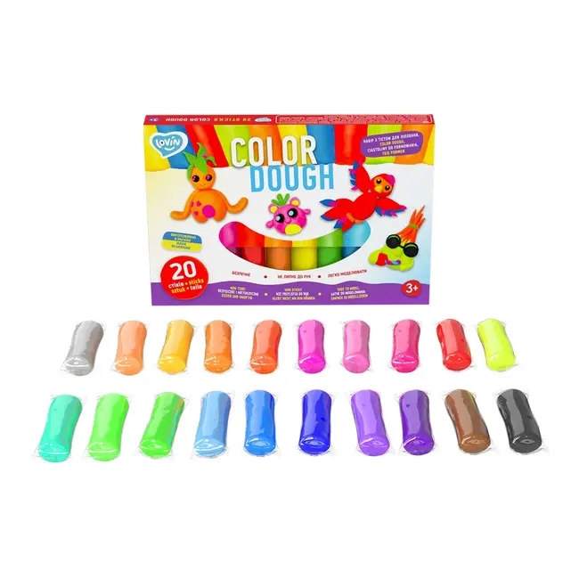 Set plastilina Lovin 20 pcs*15gr - Color Dough KRTOK41204