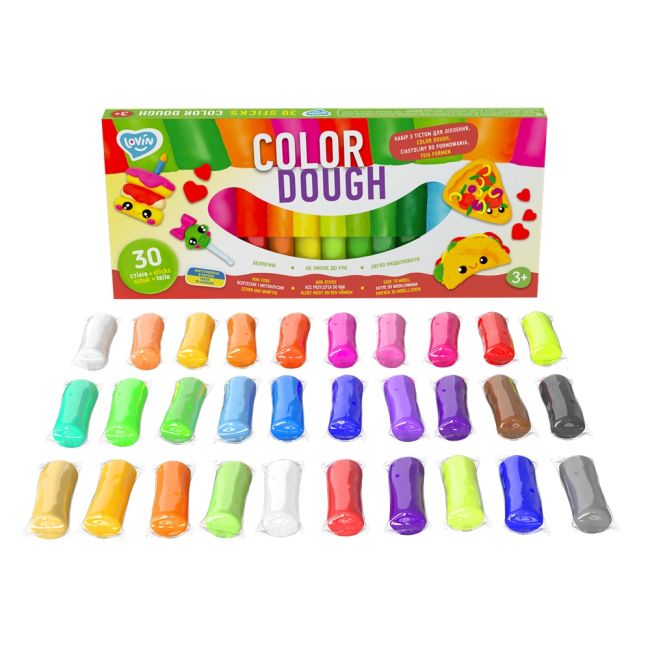 Set plastilina Lovin 30 pcs*15gr - Color Dough KRTOK41205