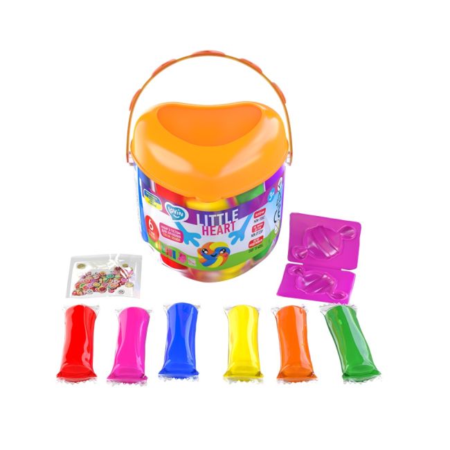 Set plastilina Lovin 6 pcs*15gr - Little Heart KRTOK41240
