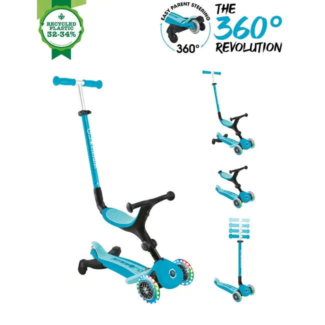 Trotineta Globber Go-Up 3 in 1 Active, Eco, rotire 360, blue FUNK749-300