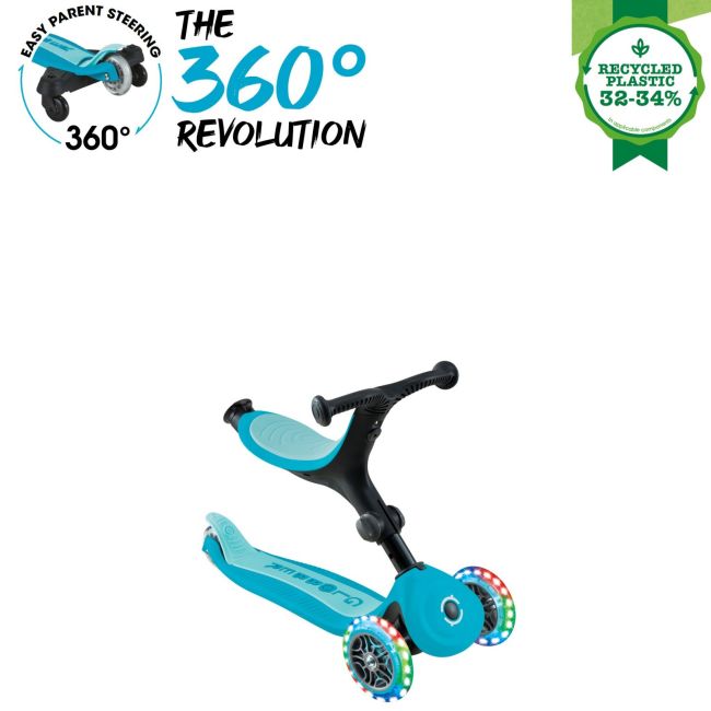 Trotineta Globber Go-Up 3 in 1 Active, Eco, rotire 360, blue FUNK749-300