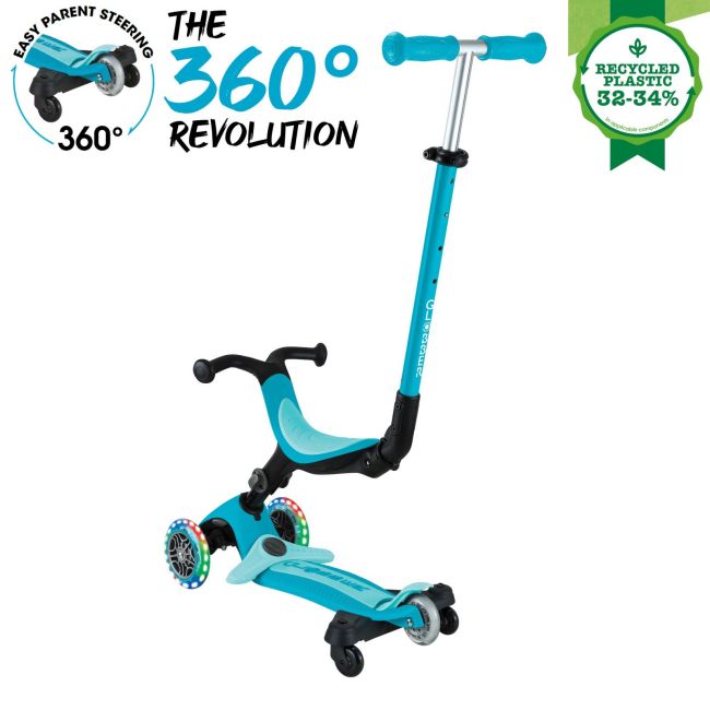 Trotineta Globber Go-Up 3 in 1 Active, Eco, rotire 360, blue FUNK749-300