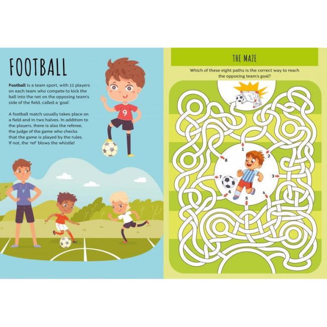 Carte de activitati cu abtibilduri - ora de sport