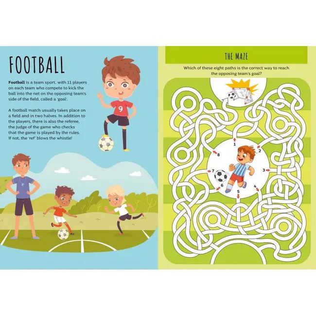 Carte de activitati cu abtibilduri - ora de sport