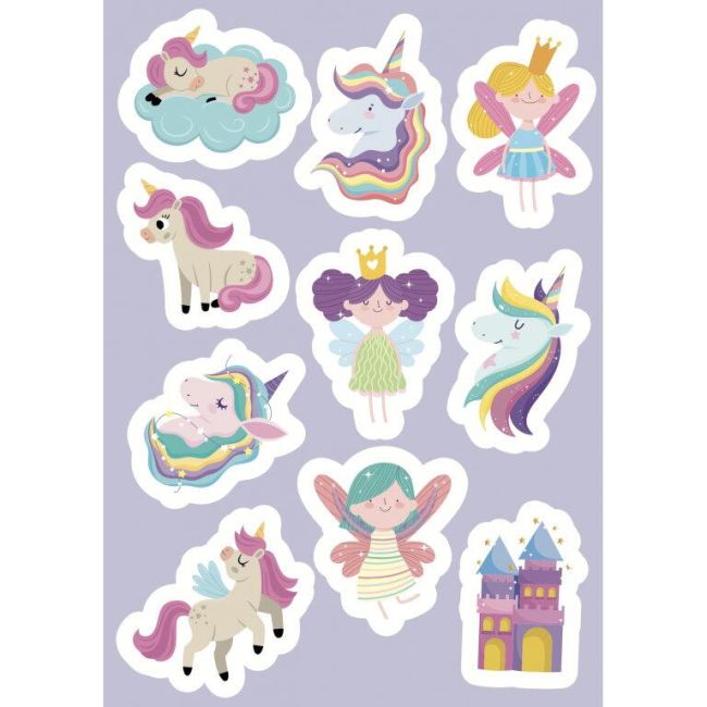 Carte de activitati cu abtibilduri - unicorni magici