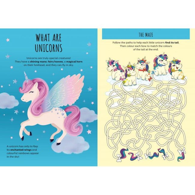 Carte de activitati cu abtibilduri - unicorni magici