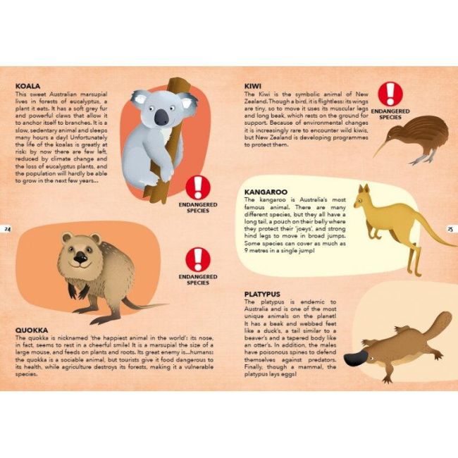 Cunoaste si exploreaza - puzzle animale pe cale de disparitie (205 piese)