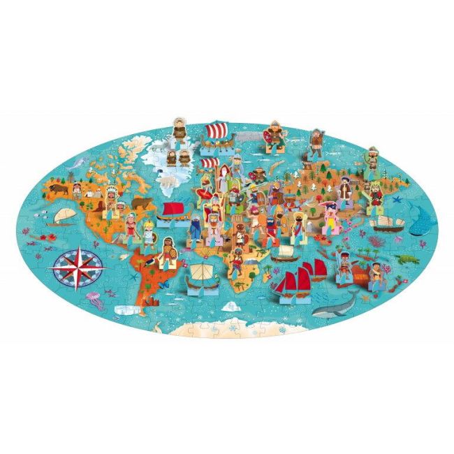 Cunoaste si exploreaza - puzzle civilizatii antice (200 piese)
