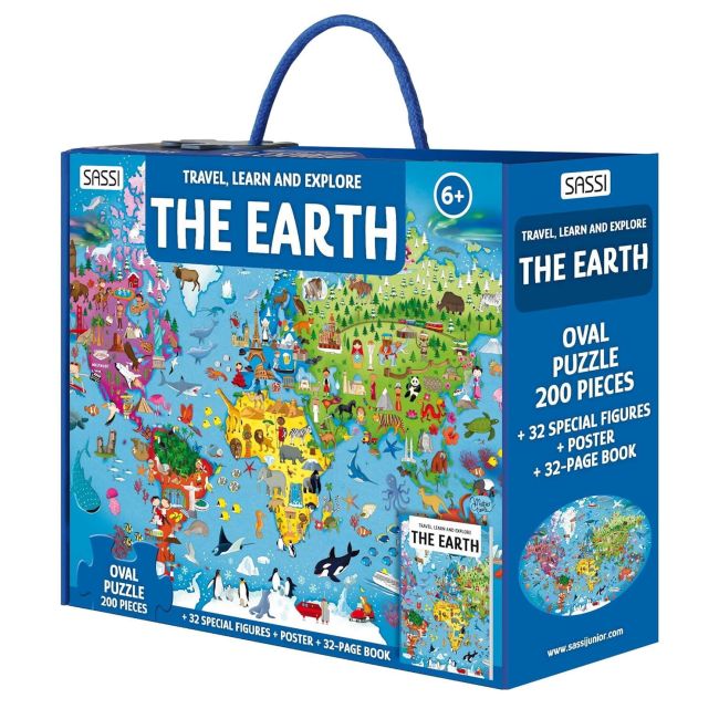 Cunoaste si exploreaza - puzzle planeta pamant (200 piese)