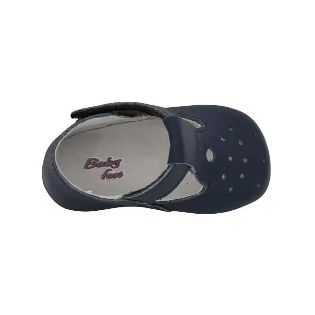 Sandale de botez T-bar (Marime: 17, Culoare nappa: blu)