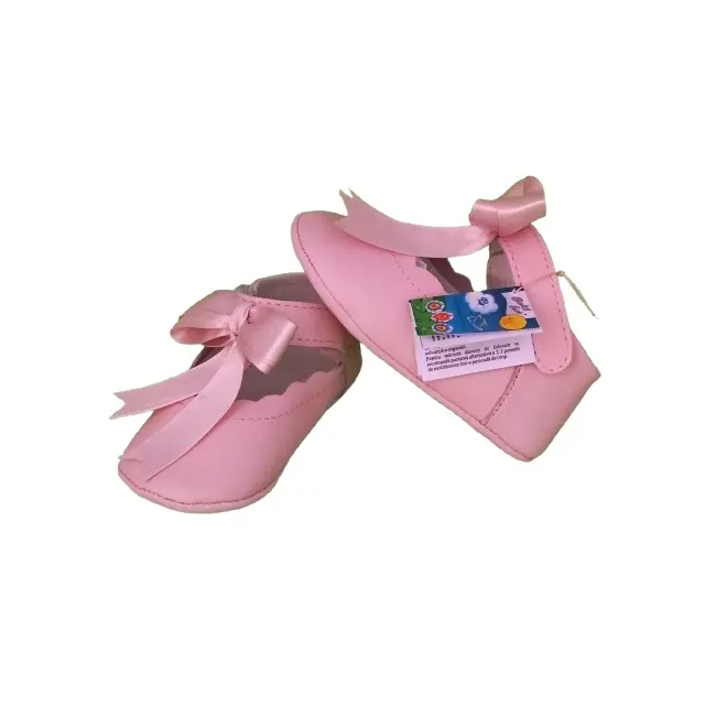 Balerini botez Lore by Baby fox (Marime: 18, Culoare nappa: Roz clicam, Decor: Funda)