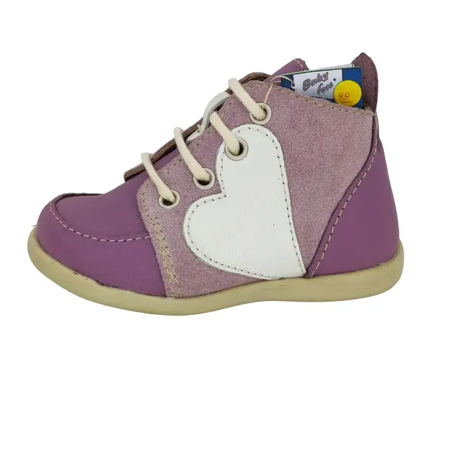 Ghetute Flipper (Marime: 20, Culoare nappa: Roz, Decor: Inimioara)