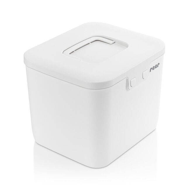 Cutie de depozitare cu sistem de siguranta pentru copii, pana la 24 de luni, Reer SafeContainer 83230