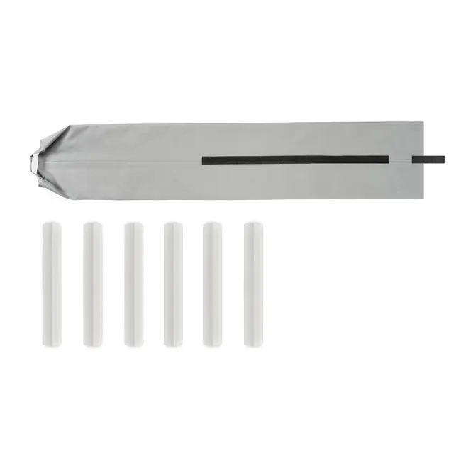 Protectie impotriva prinderii degetelor sub usa, opreste curentii de aer si izoleaza fonic, husa lavabila, 0-24 luni, gri, Reer 70121