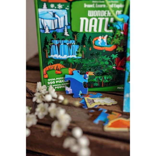 Cunoaste si exploreaza - puzzle minunile naturii (200 piese)