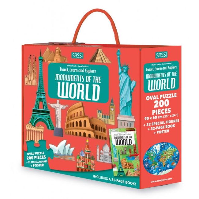 Cunoaste si exploreaza - puzzle monumentele lumii (200 piese)