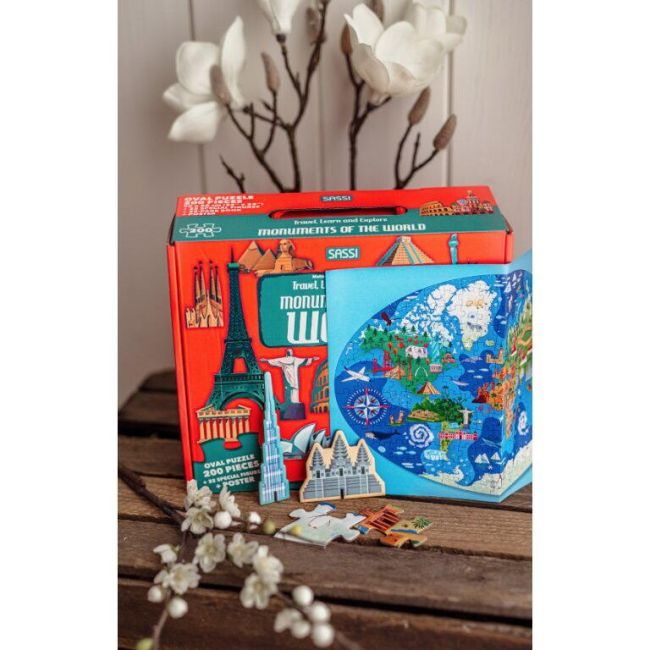 Cunoaste si exploreaza - puzzle monumentele lumii (200 piese)