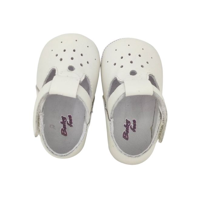 Sandale de botez T-bar (Marime: 17, Culoare nappa: bleumarin)