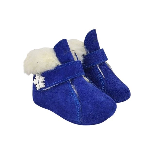 Ghetute BIT cu bareta-Imblanite (Culoare nappa: blu, Marime: 16, Decor: Fulg de nea)