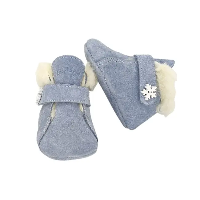Ghetute BIT cu bareta-Imblanite (Marime: 19, Culoare nappa: ciclam, Decor: Fulg de nea)