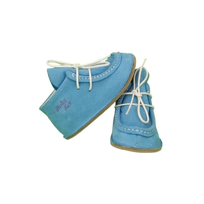 Botosei Mocasini Barefoot (Marime: 18, Culoare velur: Blu Rappalo)