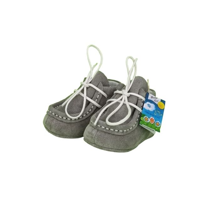 Botosei Mocasini Barefoot (Marime: 15, Culoare velur: Gri Shark)