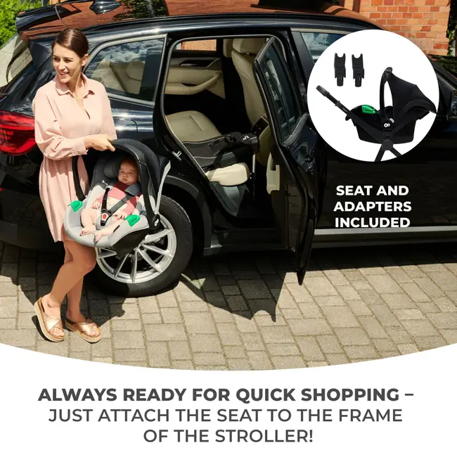 CARUCIOR KINDERKRAFT NEWLY, 3 IN 1, BEJ VIVKSNEWL00BEG300I