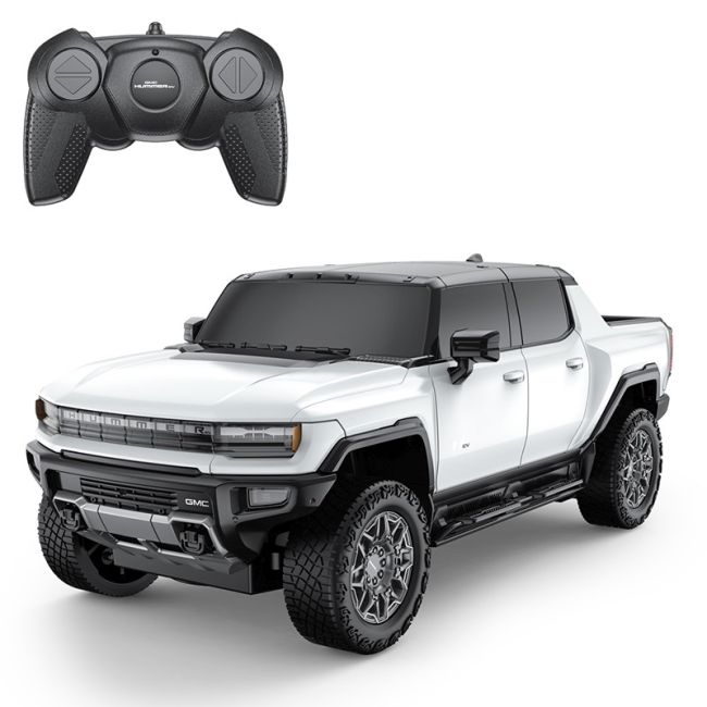 MASINA CU TELECOMANDA HUMMER EV ALB CU SCARA 1 LA 24 VIVRas93100_Alb