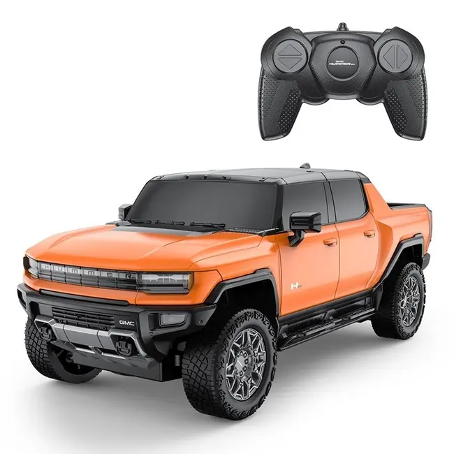 MASINA CU TELECOMANDA HUMMER EV PORTOCALIU CU SCARA 1 LA 24 VIVRas93100_Portocaliu