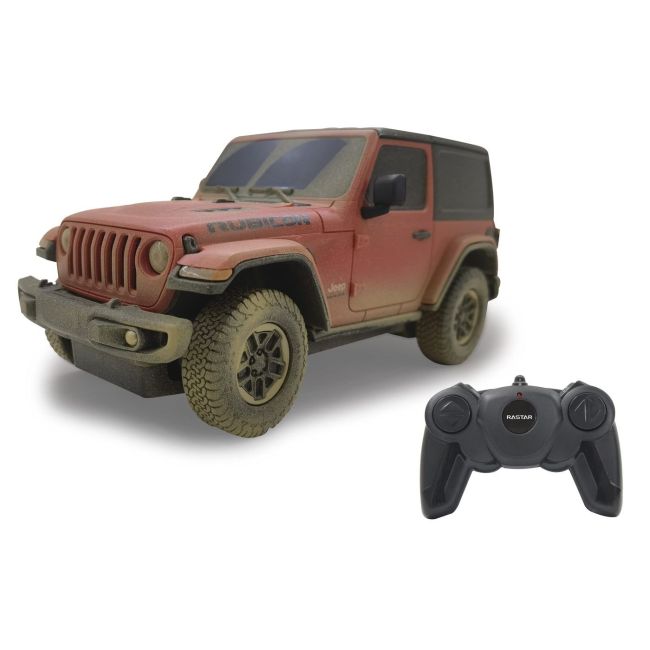 MASINA CU TELECOMANDA JEEP WRANGLER MUDDY ROSU CU SCARA 1 LA 24 VIVRas79500_Muddy