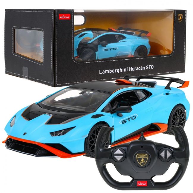 MASINA CU TELECOMANDA LAMBORGHINI HURACAN STO ALBASTRU SCARA 1 LA 14 VIVRas98700_Albastru