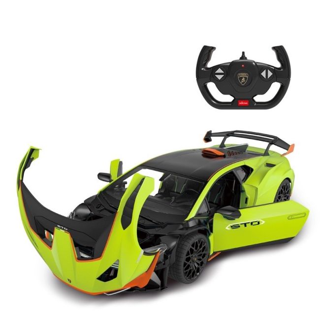 MASINA CU TELECOMANDA LAMBORGHINI HURACAN STO VERDE SCARA 1 LA 14 VIVRas98700_Verde