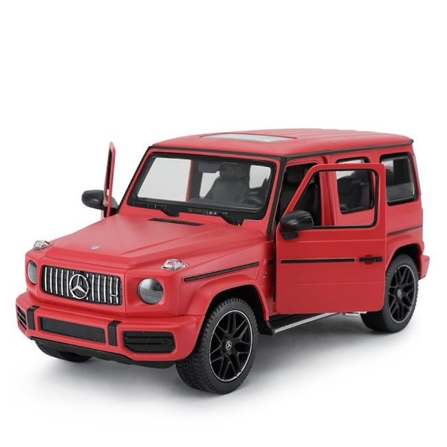 MASINA CU TELECOMANDA MERCEDES-BENZ G63 ROSU SCARA 1 LA 14 VIVRas95700_Rosu
