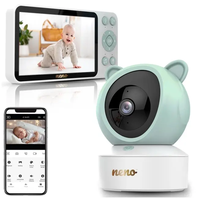 Neno ivo – video-monitor rotativ cu receptor, conectare si prin telefon nen-mam-nn009