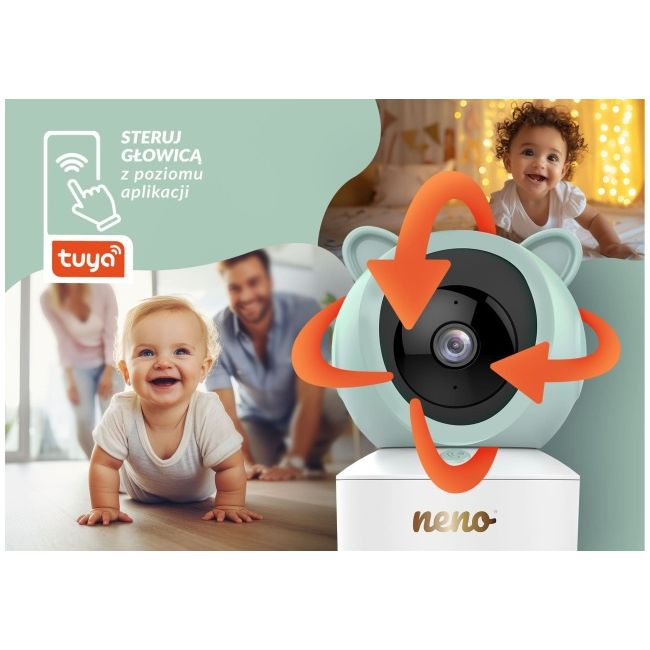 Neno ivo – video-monitor rotativ cu receptor, conectare si prin telefon nen-mam-nn009