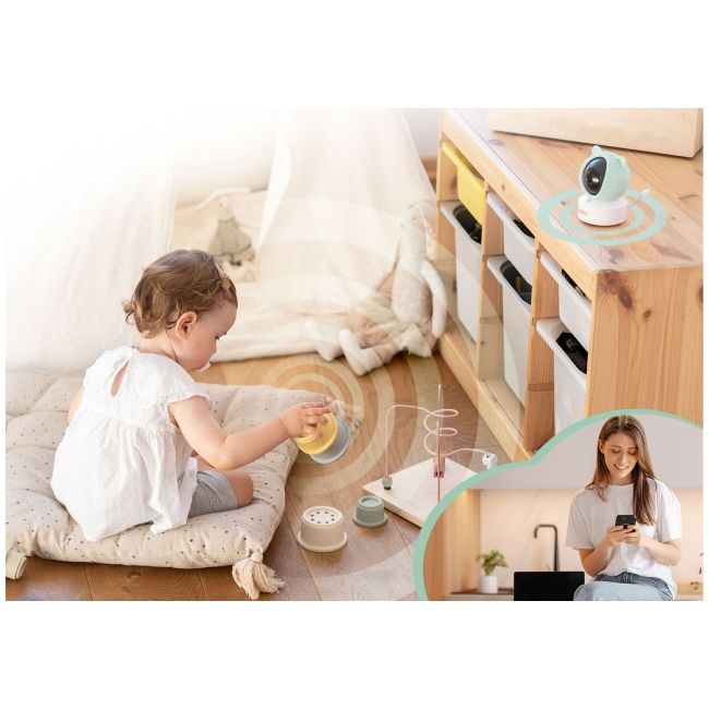 Neno ivo – video-monitor rotativ cu receptor, conectare si prin telefon nen-mam-nn009
