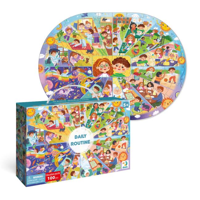 Puzzle - activitatile zilnice (100 piese)