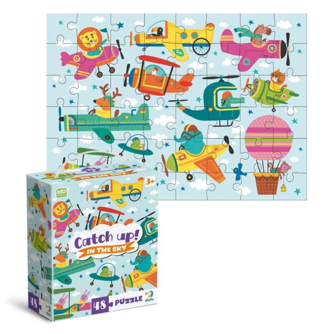 Puzzle - aventuri in zbor (48 piese)