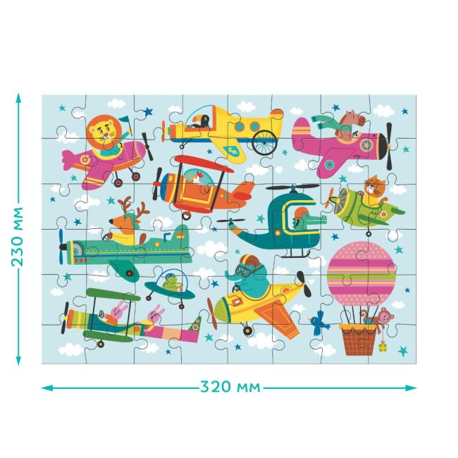 Puzzle - aventuri in zbor (48 piese)
