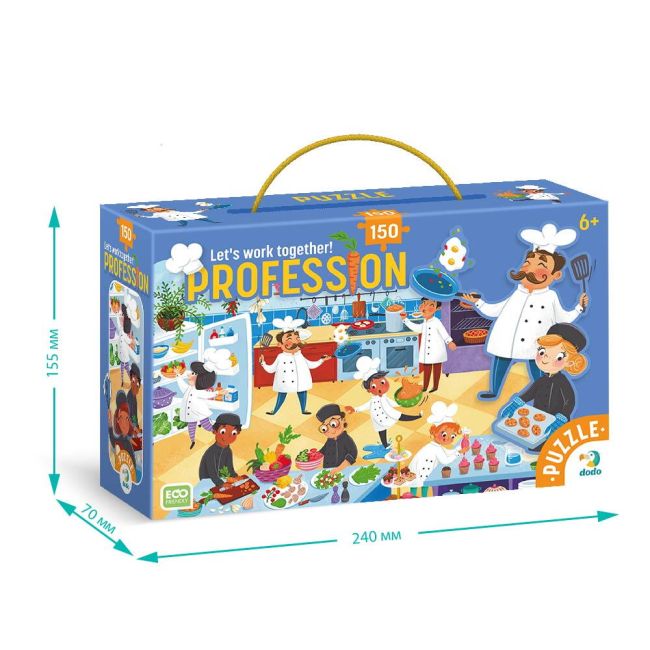 Puzzle meserii - bucatar (150 piese)