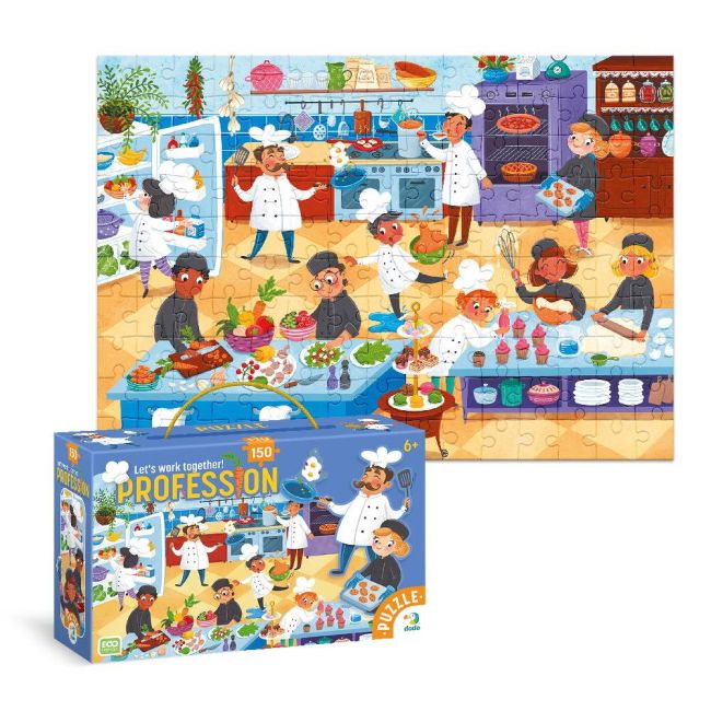 Puzzle meserii - bucatar (150 piese)