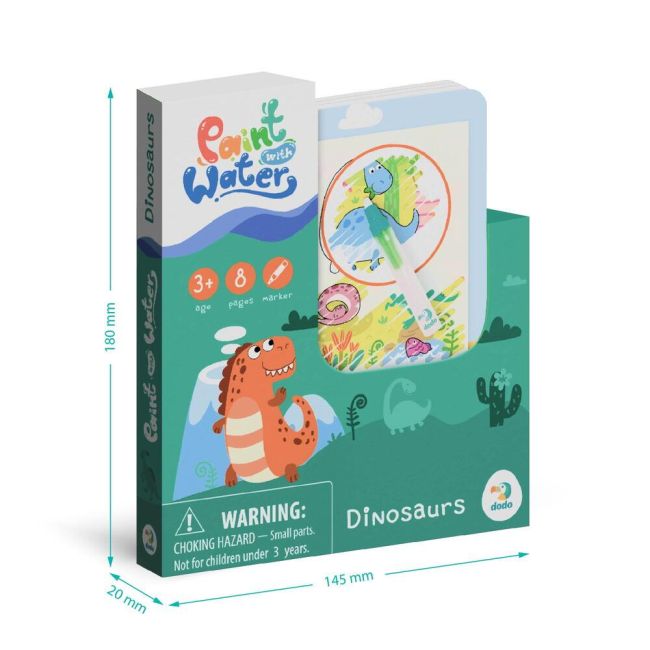Set de colorat cu apa - dinozauri